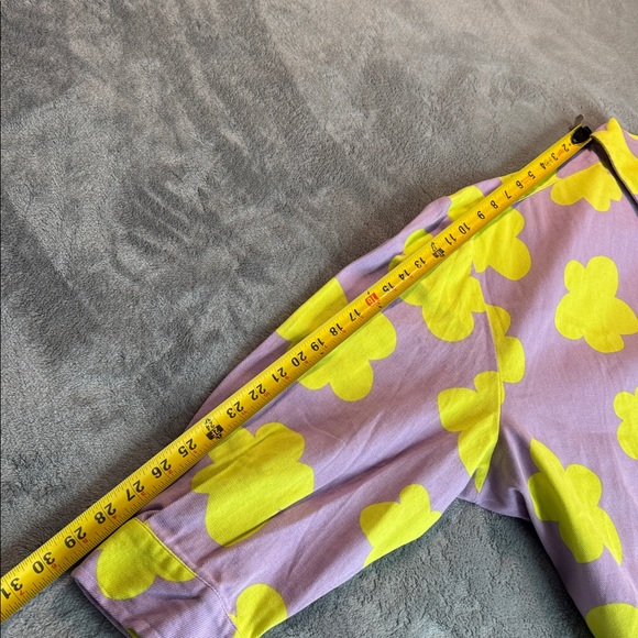 NWT Lucy & Yak Lenny Shirt Organic Twill Purple Yellow Size XL - Picture 13 of 13